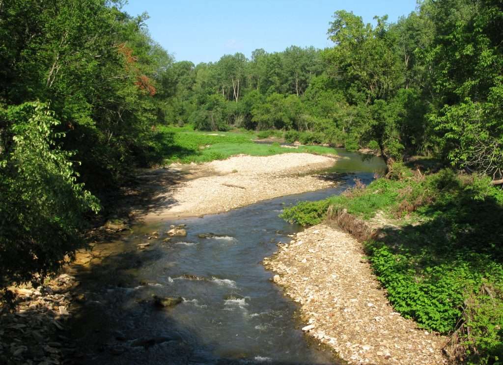 Image of a creek in Iowa